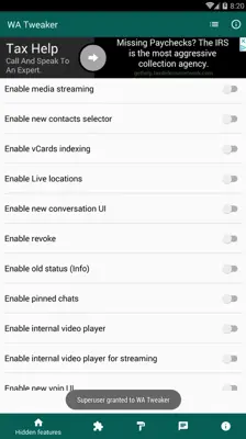 WA Tweaker android App screenshot 0