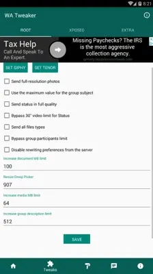 WA Tweaker android App screenshot 1